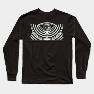 Vintage All Seeing Eye Flower Long Sleeve T-Shirt